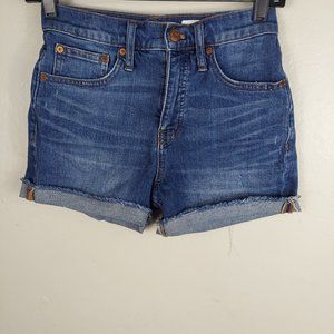 MADEWELL mid Rise Malden Wash Jean Shorts 24